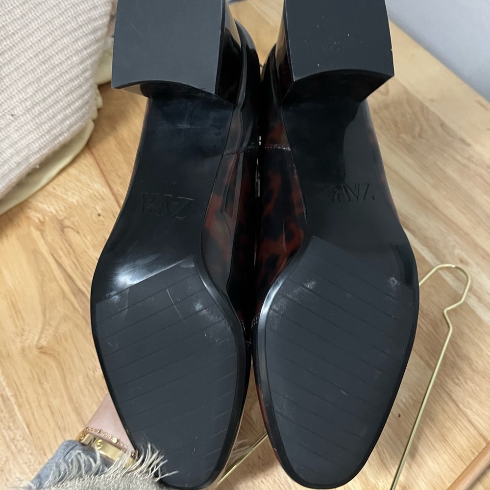 Zara Tortoiseshell Ankle Booties - Picture 6 of 6